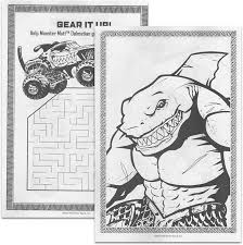 Amazon.com: Bendon Monster Jam Coloring Book and Activity Set for Kids - 1  Coloring Book with Activities, Games, Stickers, and Rex-Man Door Hanger :  ...