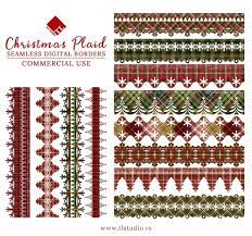 Digital Christmas Plaid Borders Tartan Borders Clipart Set Etsy In 2021 Christmas Scrapbook Paper Clip Art Borders Digital Scrapbook Paper