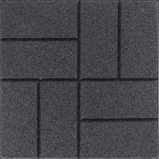 Envirotile Reversible 16 In X 16 In X 0 75 In Slate Brick Face Flat Profile Rubber Paver Mt5001608cm The Home Depot Rubber Paver Brick Face Paver