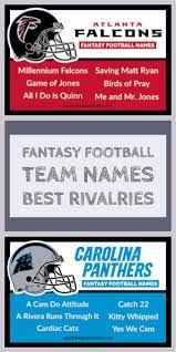Best Fantasy Football Names Sorted By Team Sports Feel Good Stories Fantasy Football Names Football Team Names Cool Fantasy Football Names