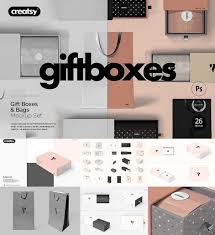 Download Gift Boxes And Bags Mockup Collection Free Download Bag Mockup Mockup Gift Box