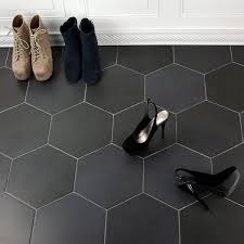 X 6mm cool white with black dot porcelain mosaic tile 4 58 sq. Langston 10 X 11 Porcelain Concrete Look Wall Floor Tile Black Floor Tiles Porcelain Flooring Entryway Tile