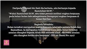Sebagian orang menganggap bahwa puasa setelah pertengahan sya'ban tidak dibolehkan karena ada beberapa hadits yang melarang ini. Kelebihan Puasa Sunat Di Bulan Syaaban Berdasarkan Hadith