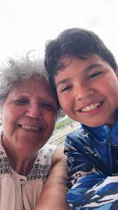 Enjoy a treat with my grandson!