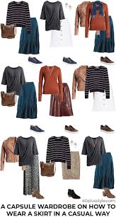 This design allows for free flow and movement and looks good as a professional style for the office or for a casual style when out on the town. How To Wear A Skirt In A Casual Chic Way Casually Chic Skirt Outfits