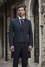 Vintage Black Groom Tuxedos Long Jacket For Wedding Slim Prom Party Men S Suit In 2020 White Wedding Suit Designer Suits For Men Wedding Suits Men