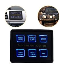 Lamp,fan,bed light,washroom light,button function can be customed; 12v 24v 6 Gang Led Switch Panel Slim Touch Control Panel Box For Car Marine Boat China Touch Screen Lcd Screen Made In China Com