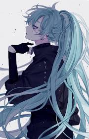 The fortunate thing about anime is that even demon girls can be heavenly sweet. Anime Girl With Blue Hair