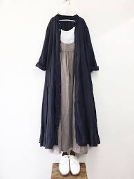 リネンキャミワンピース x2f grey コーディネート nest rob gaya model pakaian model pakaian hijab model pakaian