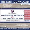 Seating chart for the washington nationals and other baseball events. 1