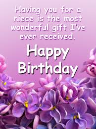 Most Wonderful Gift Happy Birthday Card For Niece Birthday Greeting Cards By Davia Birthday Cards For Niece Niece Birthday Wishes Happy Birthday Niece