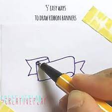 How to draw this cool banner ribbon scroll step by step for scrapbooks art journals cards or chalkboards please subscribe to my channel ebola. Stabilo 5 Easy Ways To Draw Ribbon Banners Watch