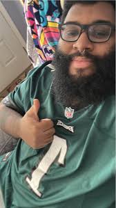 Eagles fan from Florida rooting for the team