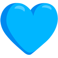 Blue Heart On Messenger 1 0 Blue Heart Emoji Blue Heart Heart Emoji