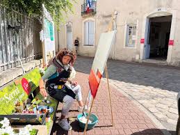 En me rendant au Caf&eacute; D'Or&eacute;e au Lude ,ce samedi j'ai fait une tr&egrave;s belle  rencontre en la personne de Flowrenc3, artiste peintre et pas uniquement.  Flowrenc3 peint dans la rue et