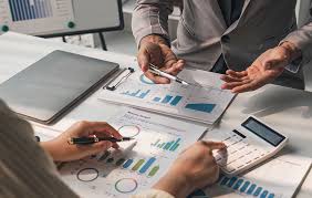 Tablero de flujo de caja con gráficos