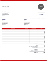 Modele De Facture Simple Modele Facture Modele De Facture Gratuit Exemple Facture