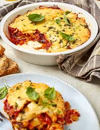 An egyptian breakfast dish of favas stewed with tahini and seasoned with garlic, cumin, and lemon. Middle Eastern Vegetarian Moussaka