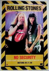 Rolling Stones Black And Blue Promo Poster Rolling Stones No Security Huge Album Promo Poster Rolling Stones Rolling Stones Album Covers Concert Posters