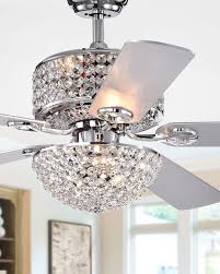 Home Accessories Two Tier Prismatic Crystal Chandelier Ceiling Fan Ceiling Fan Chandelier Chrome Ceiling Fan Ceiling Fan