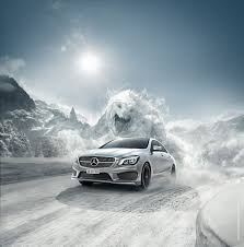 Mercedes Benz Snow Monster On Behance Mercedes Benz Mercedes Car Advertising