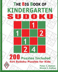 Modern sudoku became mainstream in the 1980s and remains one of the most popular logic puzzles in the world. The Big Book Of Kindergarten Sudoku 4x4 Sudoku Puzzles For Kids Paperback By Nicola I Kattan Peter I Kattan New Paperback 2008 Book Depository International