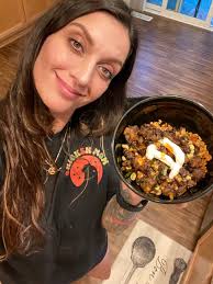 Delicious ribeye dinner with sweet corn and tomato-parmesan rice