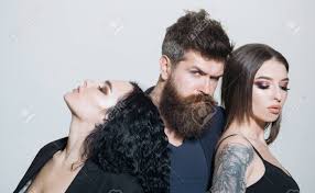 Normally, the trouble faced by many women over 50 is maintaining a trendy haircut for several years in a row or finding a hairstyle that makes them appear more youthful. Hairstyle Concept People With Fashion Hairstyle Bearded Man And Couple Of Women With New Hairstyles Salon That Gives You Perfect Hairstyle Stock Photo Picture And Royalty Free Image Image 128879639