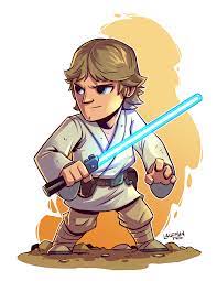Chibi Luke Skywalker Personagens Chibi Star Wars Personagens Bonecos Star Wars