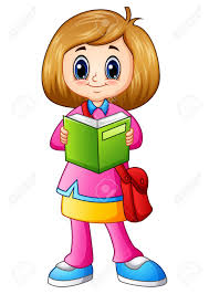 Chica leyemdo un libro wallpaper. Vector Illustration Of Cute Girl Cartoon Reading A Book Royalty Free Cliparts Vectors And Stock Illustration Image 81813678