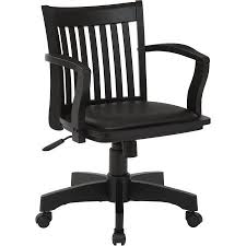 Deluxe Wood Banker S Chair Walmart Com Swivel Chair Desk Desk Chair Cushion Chair