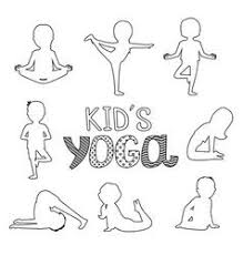 Children In Yoga Poses Cartoon Fitness Kids In Vector Image In 2020 Kids Yoga Poses Yoga For Kids Girl Cartoon