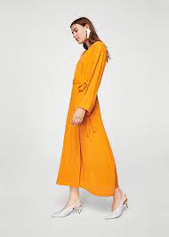 Crossed Design Dress Women Mango Usa Designer Dresses Womens Dresses Long Dress