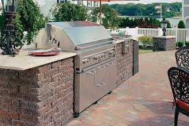 The concept could also be customized and adjusted to become a full outdoor kitchen or transform into an outdoor grill surround/food prep station. Concrete Block Outdoor Kitchen Design And Idea Gallery