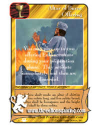 The ashes from the altar were placed in a clean place.: Priests Altar Of Burnt Offering Three Lions Gaming