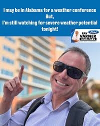 If I need to do live severe weather coverage, I will be attempting it from  my hotel room. Likely the Mike Witcher facebook page, likely not