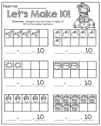 1st Grade Math Worksheet Free Printable Ten Frame In 2020 Kindergarten Math Fall Math Ten Frames Kindergarten