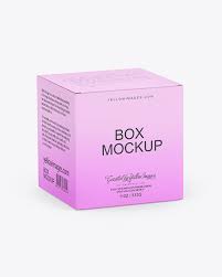 Download Paper Box W Matte Mug Mockup In Box Mockups On Yellow Images Object Mockups