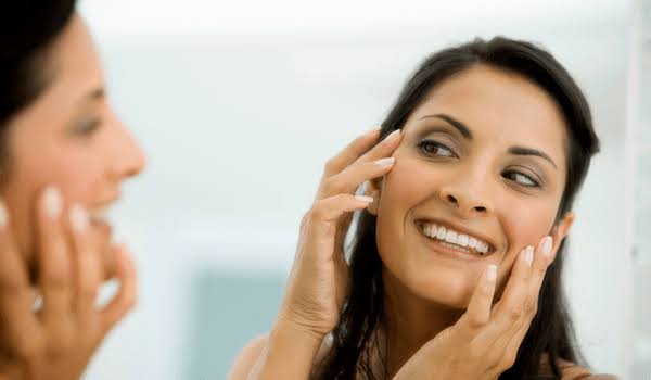 Facial skincare products arranged for a routine focused on skin texture and hydration