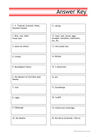 What do you know about the earth and the world in which we live? Quiz Uk Trivia English Esl Worksheets For Distance Learning And Physical Classrooms