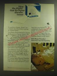 1974 Baby-Shaped Kimbies Diapers Ad - How the diaper that fi