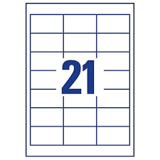 Where applicable, our inerra® products are the same size format as avery branded product references. Avery L7160 100 Address Labels Laser 21 Per Sheet 63 5x38 1mm 2100 Labels Hunt Office Ireland