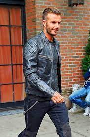 David Beckham Belstaff Leather Jacket David Beckham Hairstyle David Beckham Tattoos Beckham Haircut