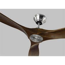 Need a new ceiling fan in your bedroom or living room? Monte Carlo Fan Company Maverick 60 In Brushed Steel Indoor Outdoor Ceiling Fan And Remote 3 Blade Energy Star 3mavr60bs Rona