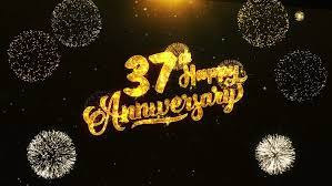 Time 6:33pm tues 7/27/21 happy 37th wedding anniversary the same day as lawsons 29th bday. 37th Happy Anniversary Text Greeting Stock Footage Video 100 Royalty Free 1014294527 Shutterstock