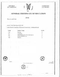 General certificate of education examination advanced level. Sample Supporting Documents For International Admissions