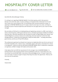Also, you are writing this without any experience. Hospitality Cover Letter Example Resume Genius