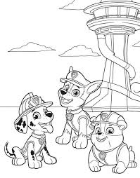 The Happy Pups Paw Patrol Coloring Pages In 2020 Paw Patrol Coloring Pages Paw Patrol Coloring Cute Coloring Pages