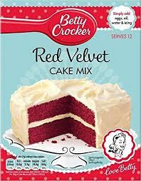 Conventional wisdom says red velvet cake is a southern invention. 721864847951 5010084901624 Betty Crocker Red Velvet Cake Mix 450g