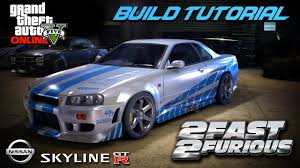 Model of a nissan skyline gtr. Let S Build Paul Walker S Nissan Skyline Gta 5 Online Youtube